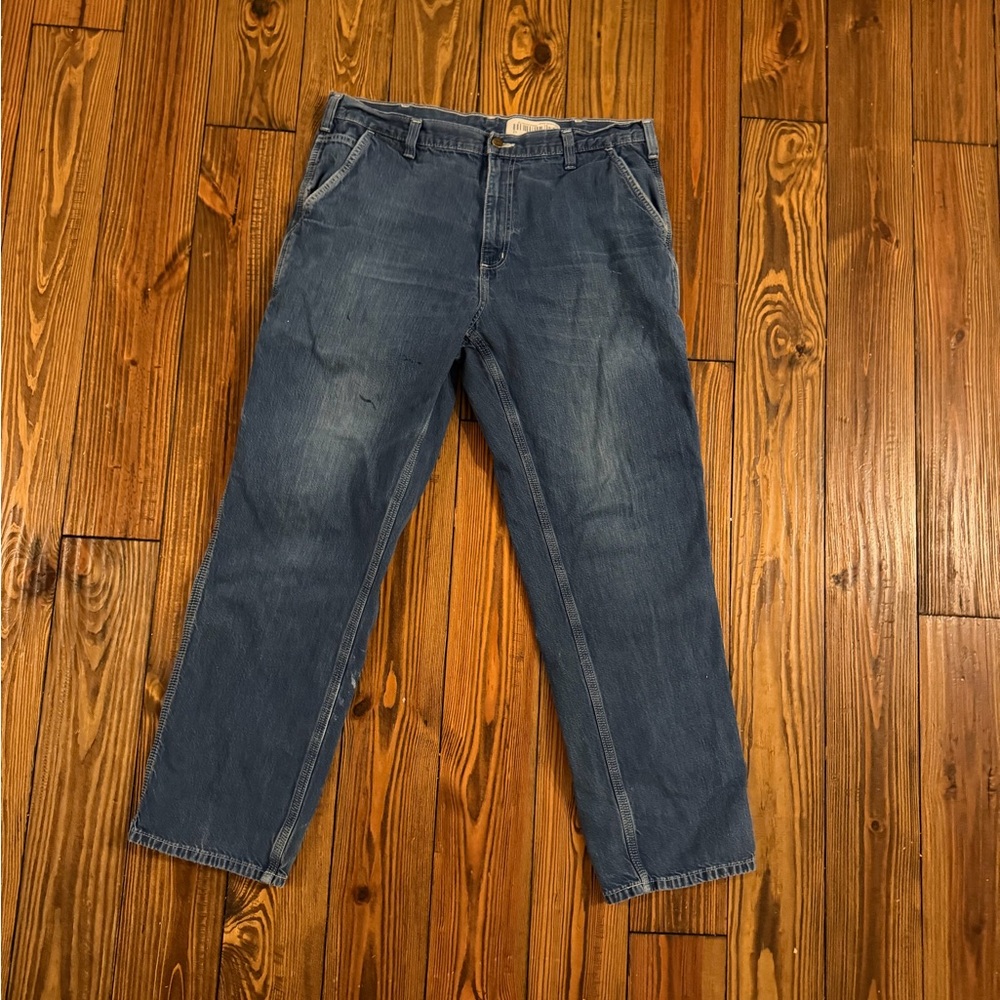 Carhartt Men's Dark Blue Straight Jeans